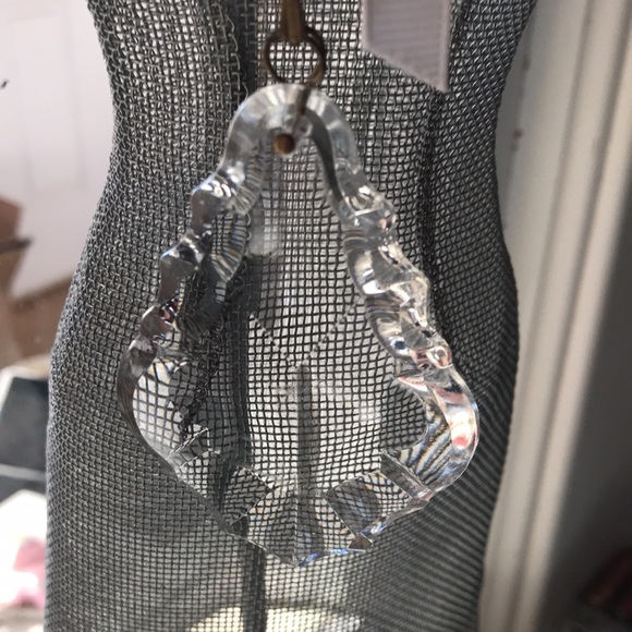 🪴🎍Antique French Flat Back Crystal 🎍🪴 - Picture 7 of 8